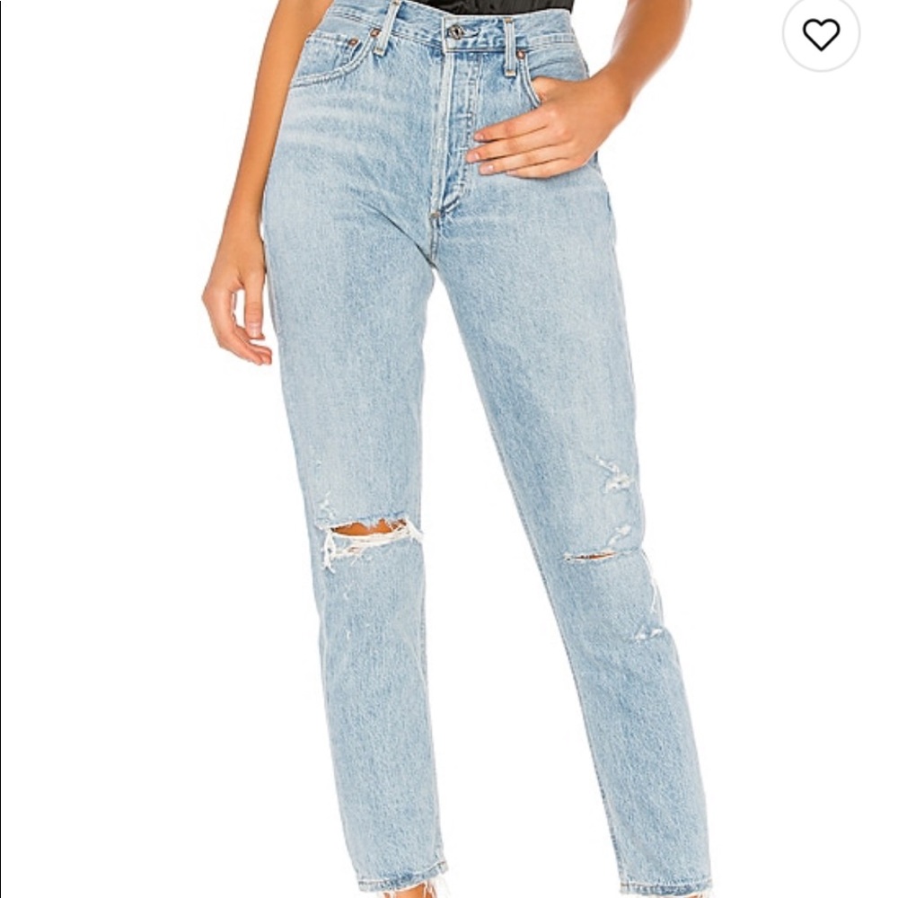 Agolde Jamie high rise classic color: shakedown